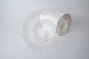 Toilet paper isolated over a white background