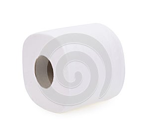 Toilet paper isolated on white background