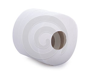 Toilet paper isolated on white background