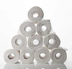 Toilet Paper Pyramid - Forward