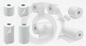 Toilet paper roll. Vector kitchen paper towel