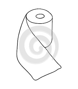 toilet paper roll vector symbol icon design. Beautiful illustration isolated on white background