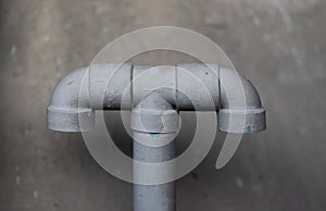 Toilet pipe end opening from floor for ventilation air