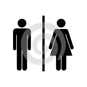 Toilet or restroom sign