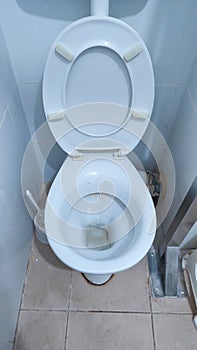 toilet room, toilet white tiles, objects