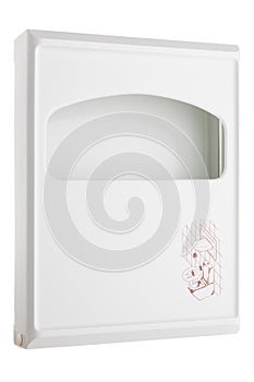 Toilet seat paper dispenser