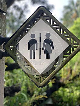 Toilet sign