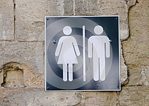 Toilet sign