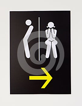 Toilet sign