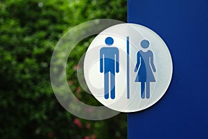 Toilet sign