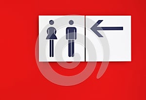 Toilet sign