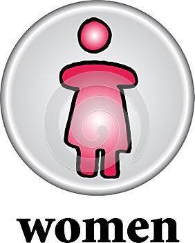 Toilet sign - WC women