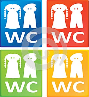Toilet sign - WC women/men