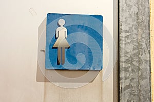 Toilet sign women