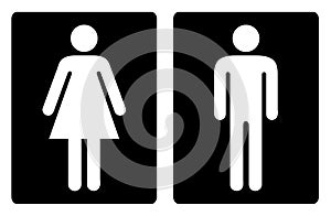 Toilet symbols simple
