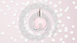 Toilet water perfume bottle vector illustration