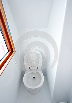 Toilet in yacht