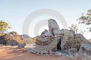 Toilets and showers at the Hoada Camp