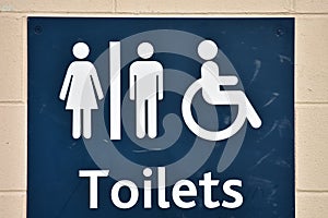 Toilette sign