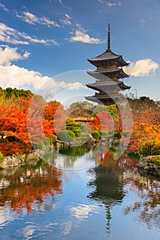 Toji Pagoda in Japan