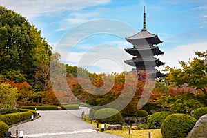 Toji Temple in Kyoto, Japan