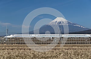 Tokaido Shinkansen with Mountain Fuji