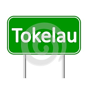 Tokelau road sign.