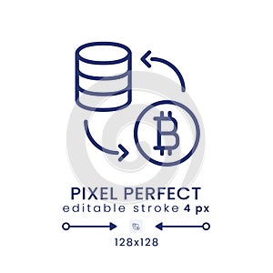 Tokenization linear desktop icon