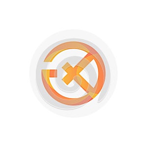 Tokenize Xchange TKX icon isolated on white background