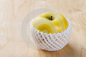 Toki Japanese apple with fruit protection foam