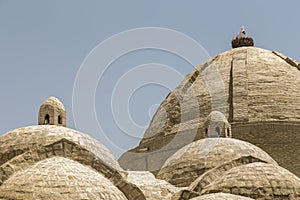 Toki Zargaron, ancient trading domes in Bukhara - Uzbekistan. Central Asia