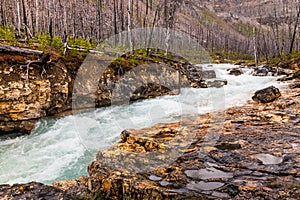 Tokumm Creek at Marble Canyon in the Rocky Mountains