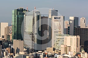 Tokyo business district photo