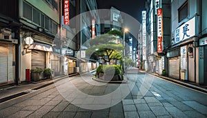 tokyo city in the night, street at night, night scene, city in the night