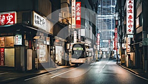 tokyo city in the night, street at night, night scene, city in the night