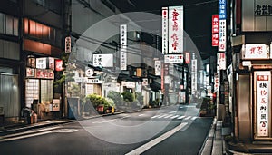 tokyo city in the night, street at night, night scene, city in the night