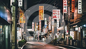 tokyo city in the night, street at night, night scene, city in the night