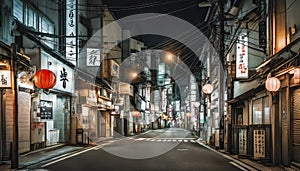 tokyo city in the night, street at night, night scene, city in the night