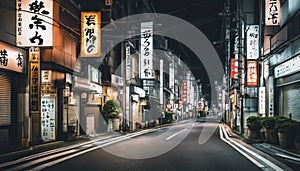 tokyo city in the night, street at night, night scene, city in the night