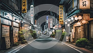 tokyo city in the night, street at night, night scene, city in the night