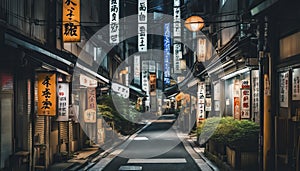 tokyo city in the night, street at night, night scene, city in the night