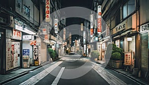 tokyo city in the night, street at night, night scene, city in the night