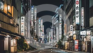 tokyo city in the night, street at night, night scene, city in the night