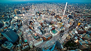 Tokyo cityscape aerial view