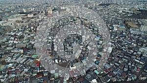 Tokyo Cityscape. Endless City With Speedway, tram way in background. Japan