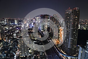 Tokyo cityscape at night