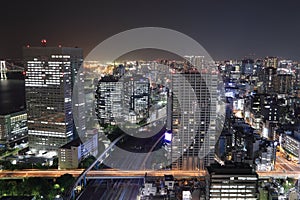 Tokyo cityscape at night