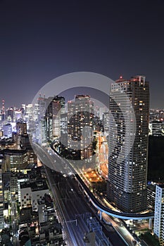 Tokyo cityscape at night