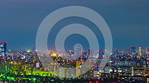 Tokyo cityscape at night, Japan