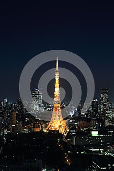 Tokyo cityscape at night, Japan